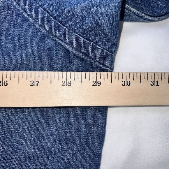 Ralph Lauren Blake Shirt Men’s Size XXL Blue Denim Button VTG *MODIFIED Sleeves - Picture 9 of 16